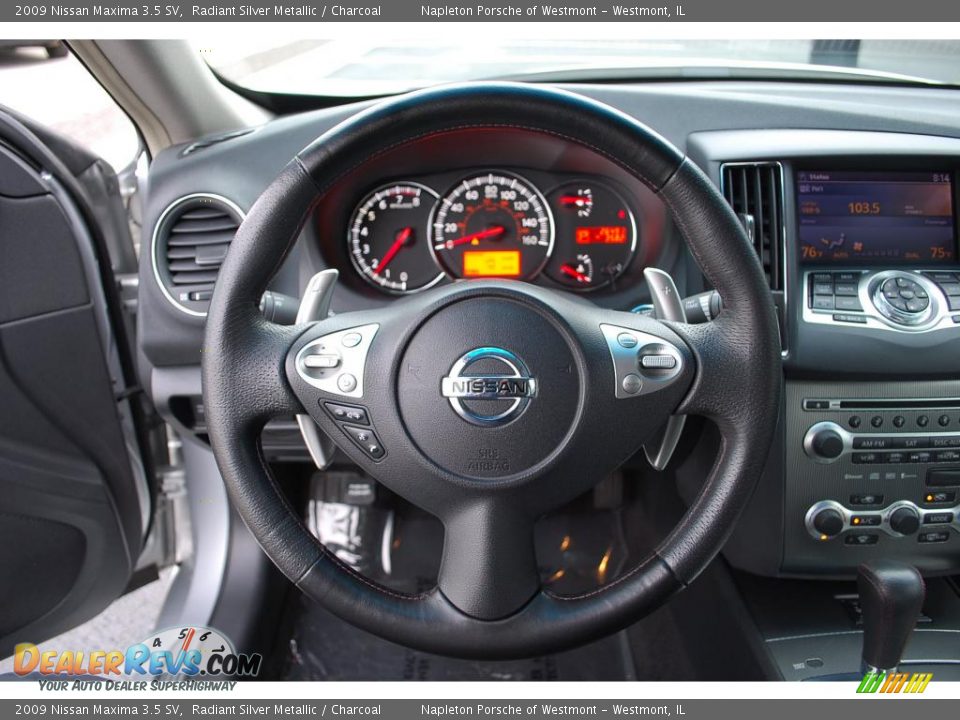 2009 Nissan Maxima 3.5 SV Radiant Silver Metallic / Charcoal Photo #11