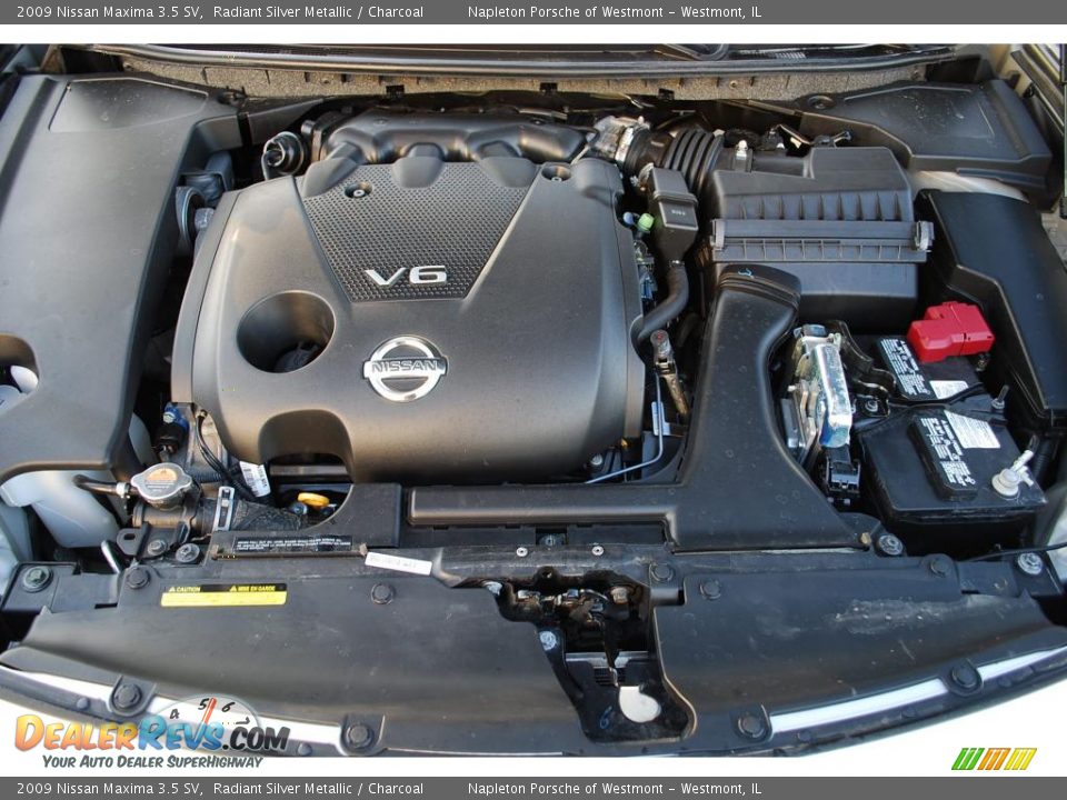 2009 Nissan Maxima 3.5 SV Radiant Silver Metallic / Charcoal Photo #19