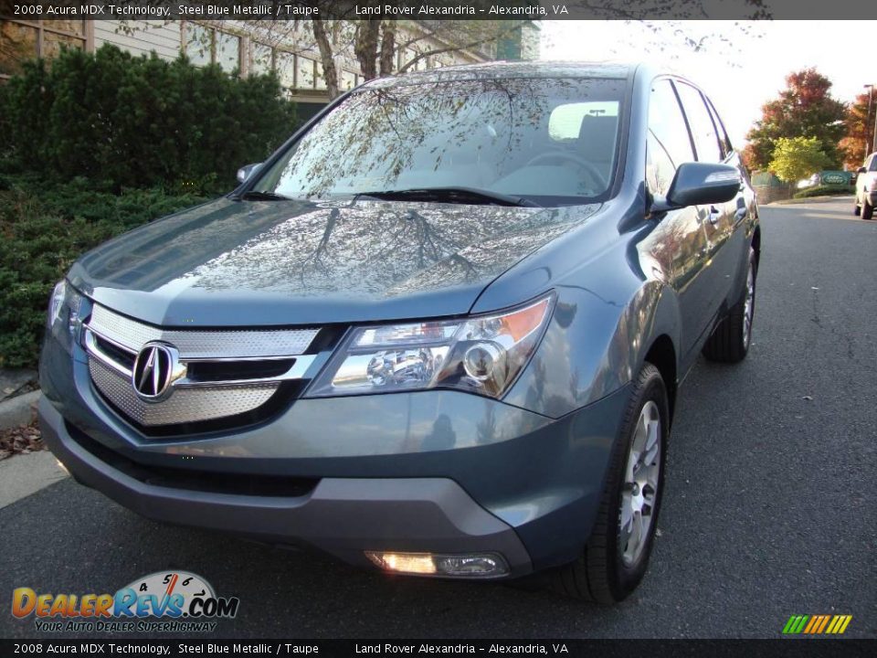 2008 Acura MDX Technology Steel Blue Metallic / Taupe Photo #1