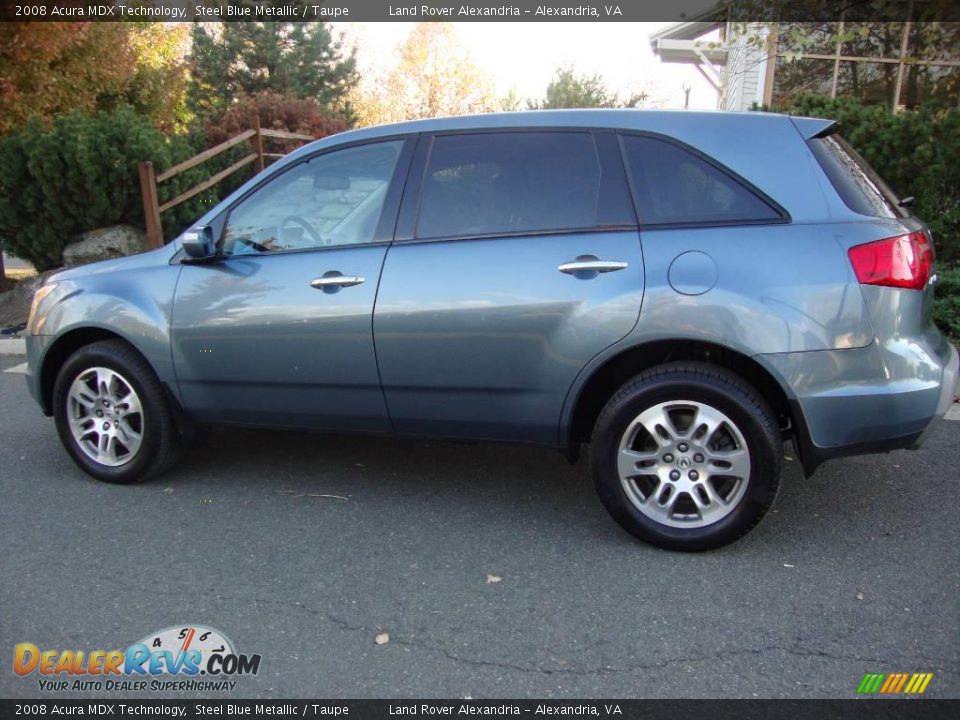 2008 Acura MDX Technology Steel Blue Metallic / Taupe Photo #2