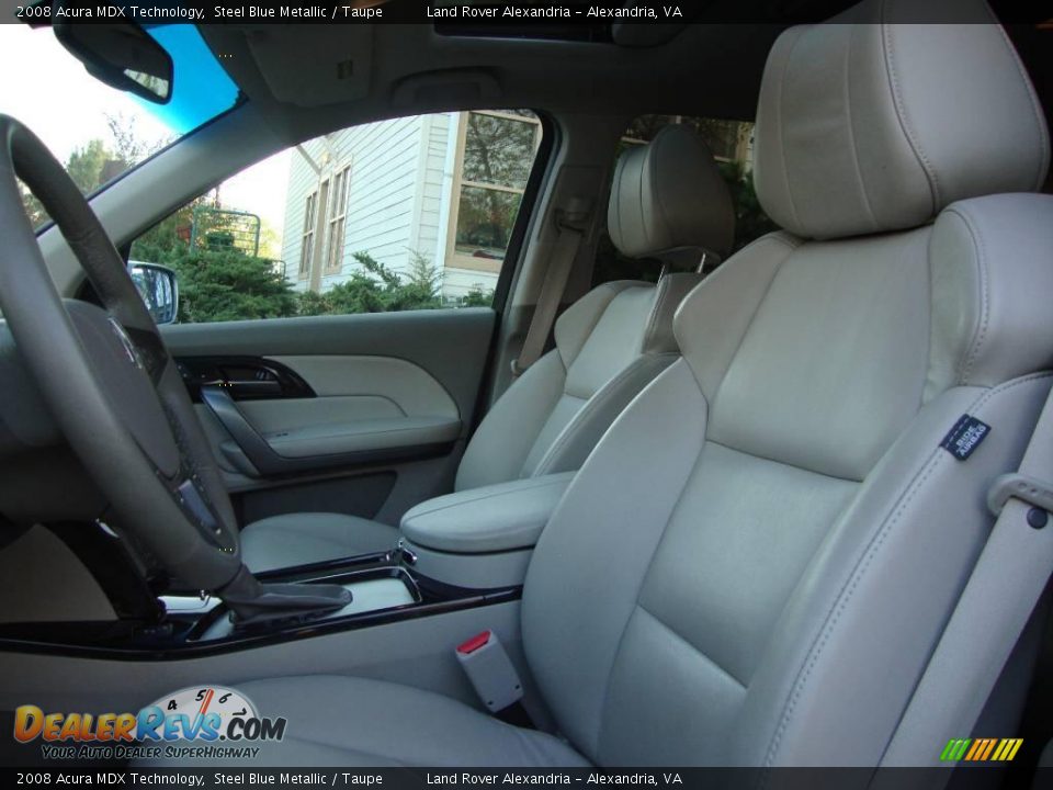 2008 Acura MDX Technology Steel Blue Metallic / Taupe Photo #7