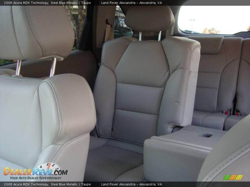 2008 Acura MDX Technology Steel Blue Metallic / Taupe Photo #15