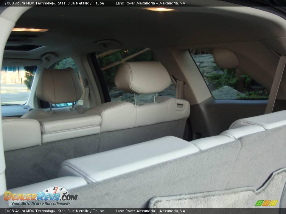 2008 Acura MDX Technology Steel Blue Metallic / Taupe Photo #16