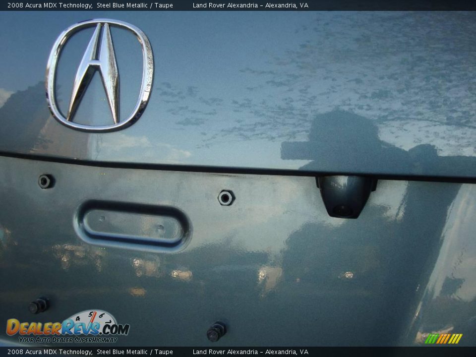 2008 Acura MDX Technology Steel Blue Metallic / Taupe Photo #18