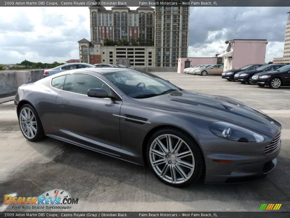 2009 Aston Martin DBS Coupe Casino Royale (Gray) / Obsidian Black Photo #8