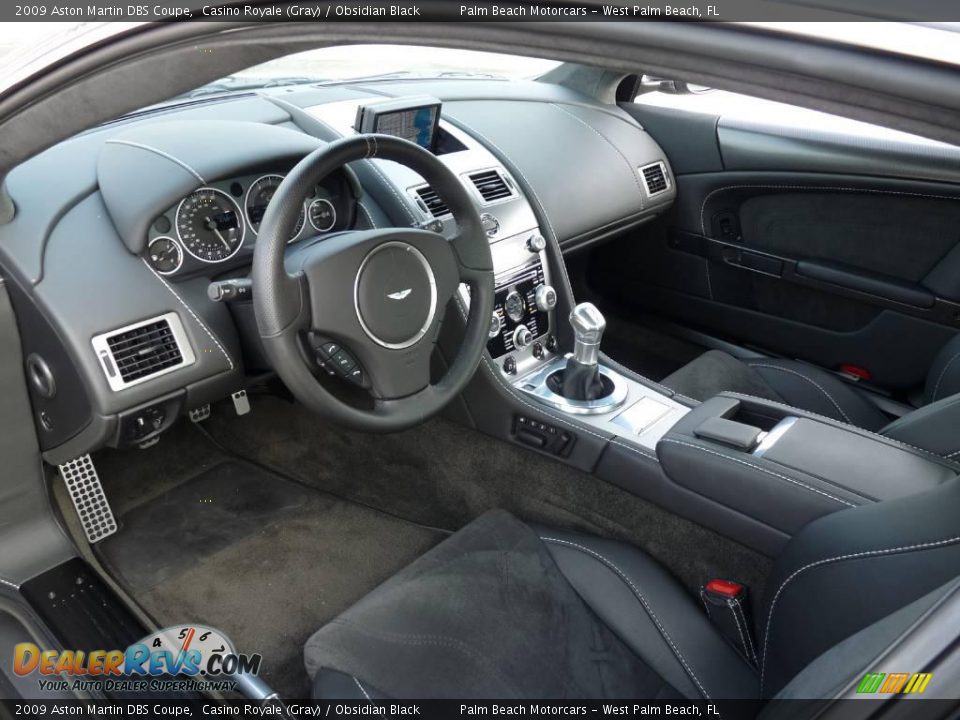 2009 Aston Martin DBS Coupe Casino Royale (Gray) / Obsidian Black Photo #13