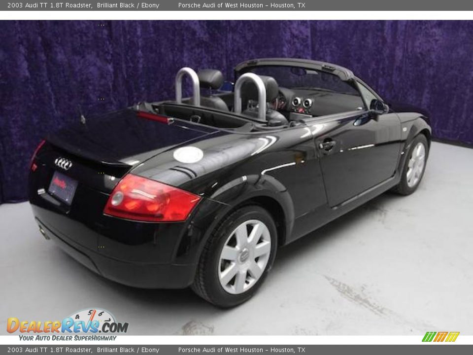 2003 Audi TT 1.8T Roadster Brilliant Black / Ebony Photo #4
