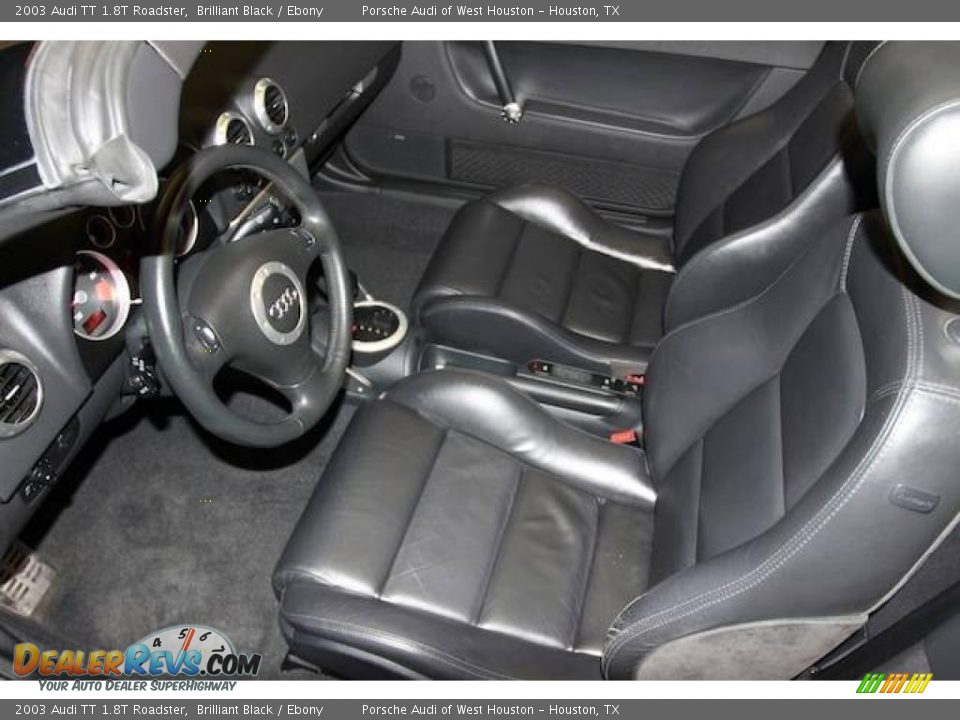 2003 Audi TT 1.8T Roadster Brilliant Black / Ebony Photo #5
