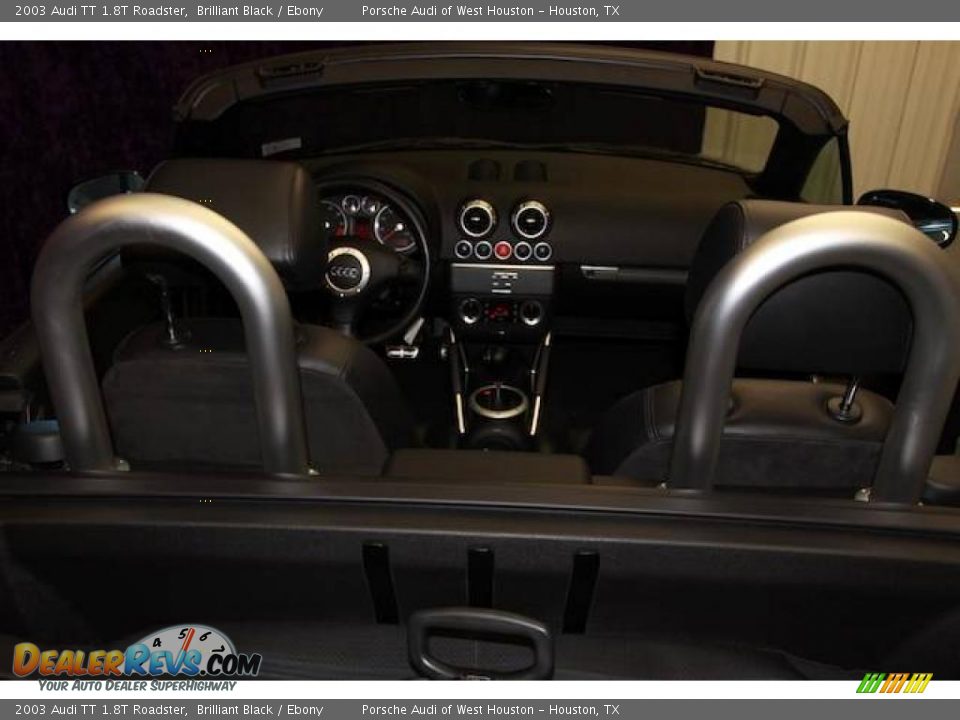 2003 Audi TT 1.8T Roadster Brilliant Black / Ebony Photo #6