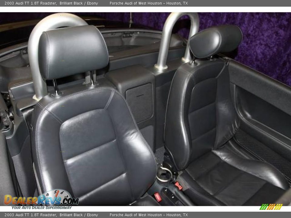 2003 Audi TT 1.8T Roadster Brilliant Black / Ebony Photo #7