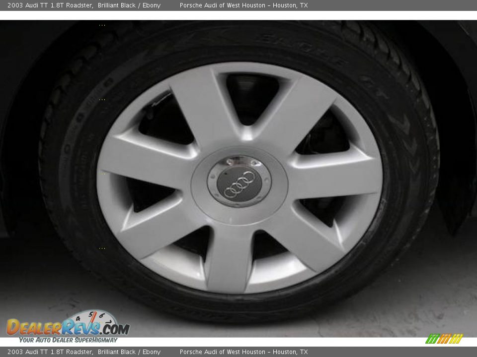 2003 Audi TT 1.8T Roadster Brilliant Black / Ebony Photo #8