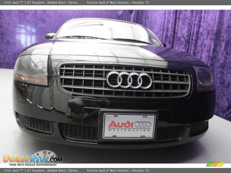 2003 Audi TT 1.8T Roadster Brilliant Black / Ebony Photo #9