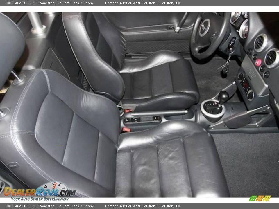 2003 Audi TT 1.8T Roadster Brilliant Black / Ebony Photo #10