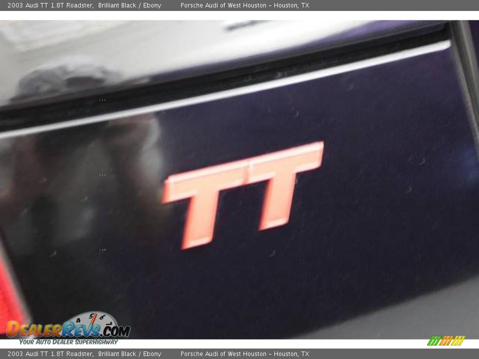 2003 Audi TT 1.8T Roadster Brilliant Black / Ebony Photo #11