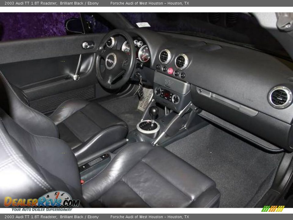 2003 Audi TT 1.8T Roadster Brilliant Black / Ebony Photo #12