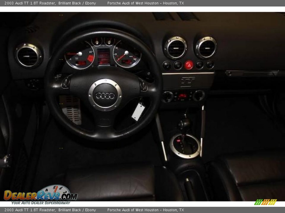 2003 Audi TT 1.8T Roadster Brilliant Black / Ebony Photo #14