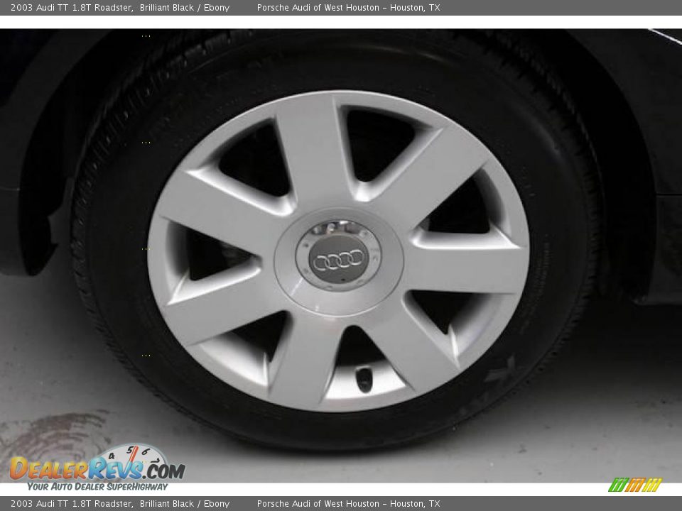 2003 Audi TT 1.8T Roadster Brilliant Black / Ebony Photo #15