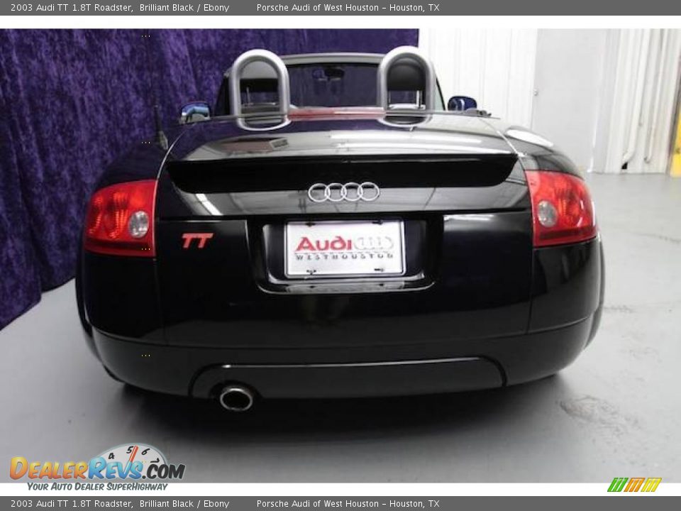 2003 Audi TT 1.8T Roadster Brilliant Black / Ebony Photo #18