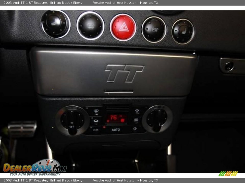 2003 Audi TT 1.8T Roadster Brilliant Black / Ebony Photo #20