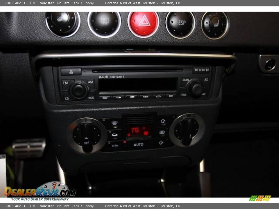2003 Audi TT 1.8T Roadster Brilliant Black / Ebony Photo #21