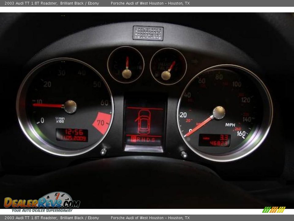2003 Audi TT 1.8T Roadster Brilliant Black / Ebony Photo #23
