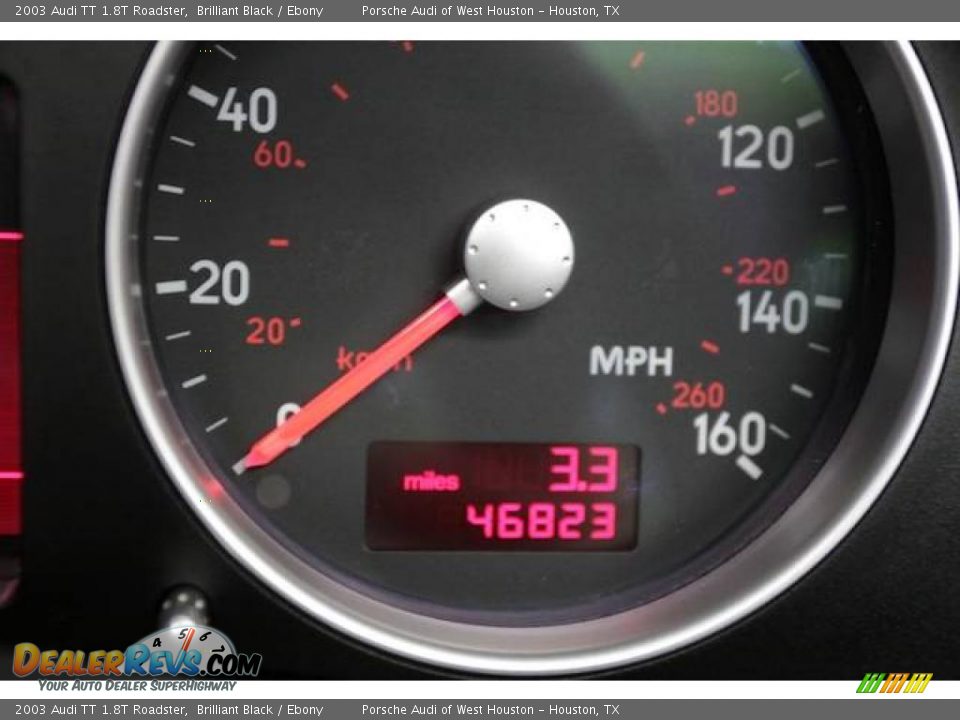2003 Audi TT 1.8T Roadster Brilliant Black / Ebony Photo #24