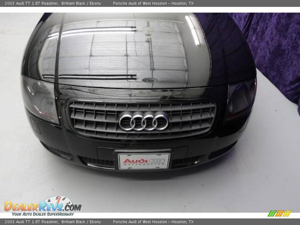 2003 Audi TT 1.8T Roadster Brilliant Black / Ebony Photo #28