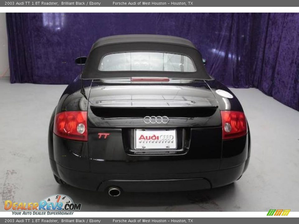 2003 Audi TT 1.8T Roadster Brilliant Black / Ebony Photo #30