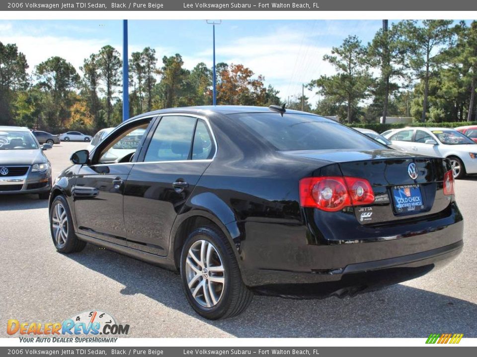 2006 Volkswagen Jetta TDI Sedan Black / Pure Beige Photo #3