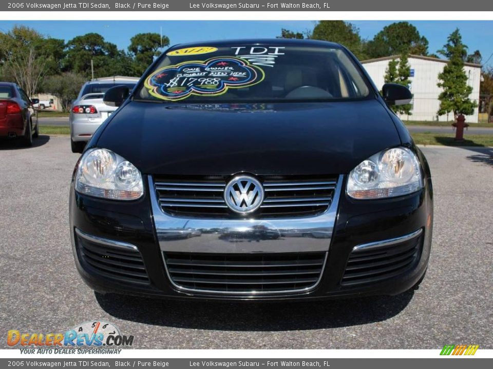 2006 Volkswagen Jetta TDI Sedan Black / Pure Beige Photo #8