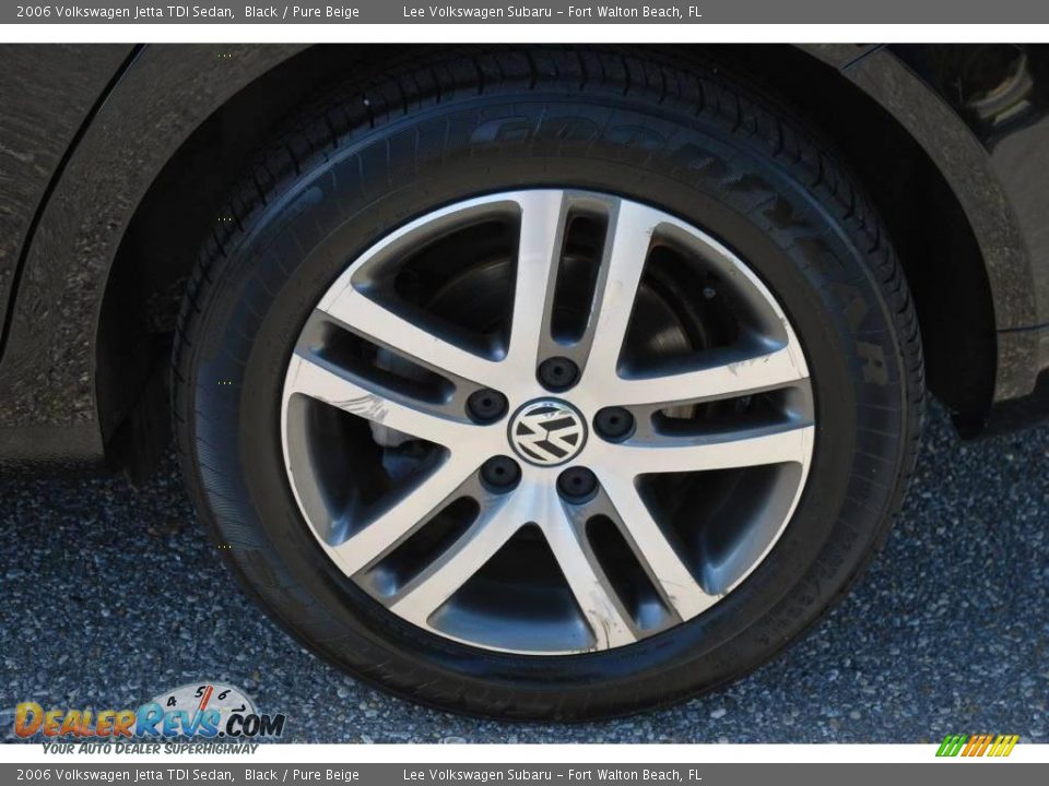 2006 Volkswagen Jetta TDI Sedan Black / Pure Beige Photo #11