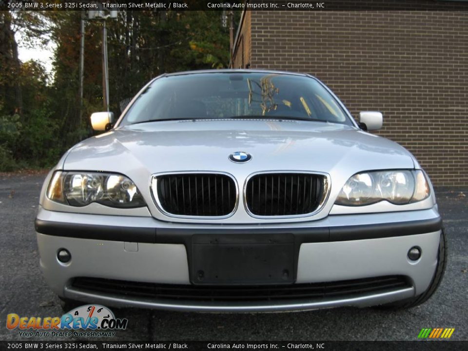 2005 BMW 3 Series 325i Sedan Titanium Silver Metallic / Black Photo #3