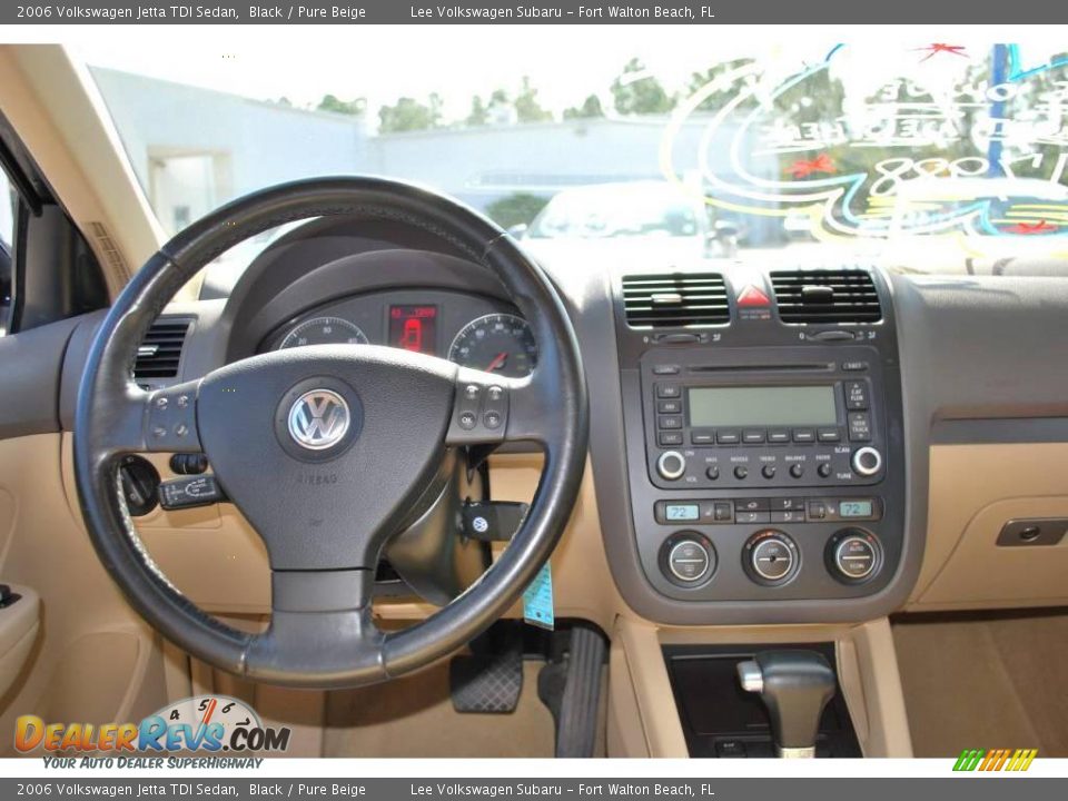 2006 Volkswagen Jetta TDI Sedan Black / Pure Beige Photo #18