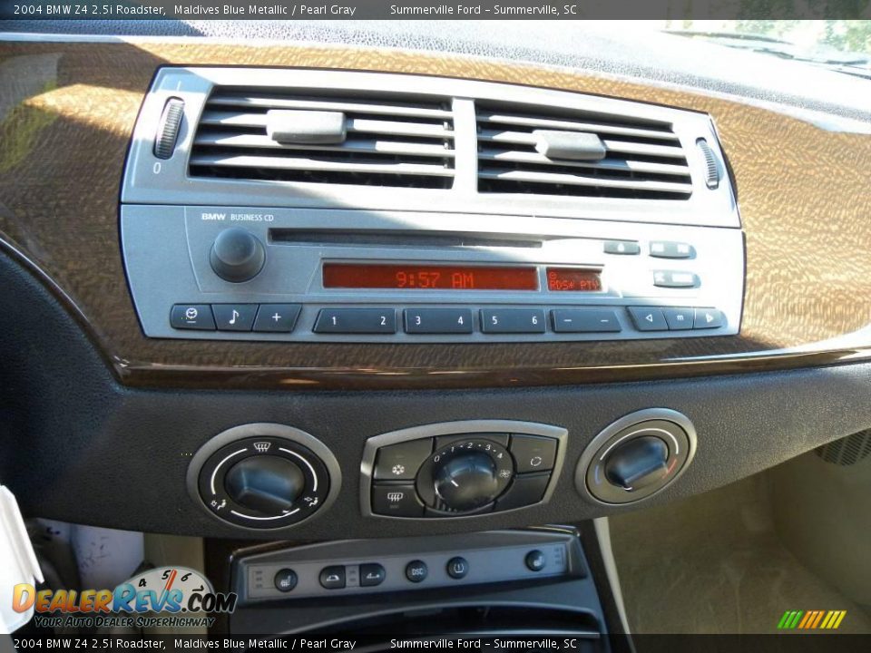 2004 BMW Z4 2.5i Roadster Maldives Blue Metallic / Pearl Gray Photo #17