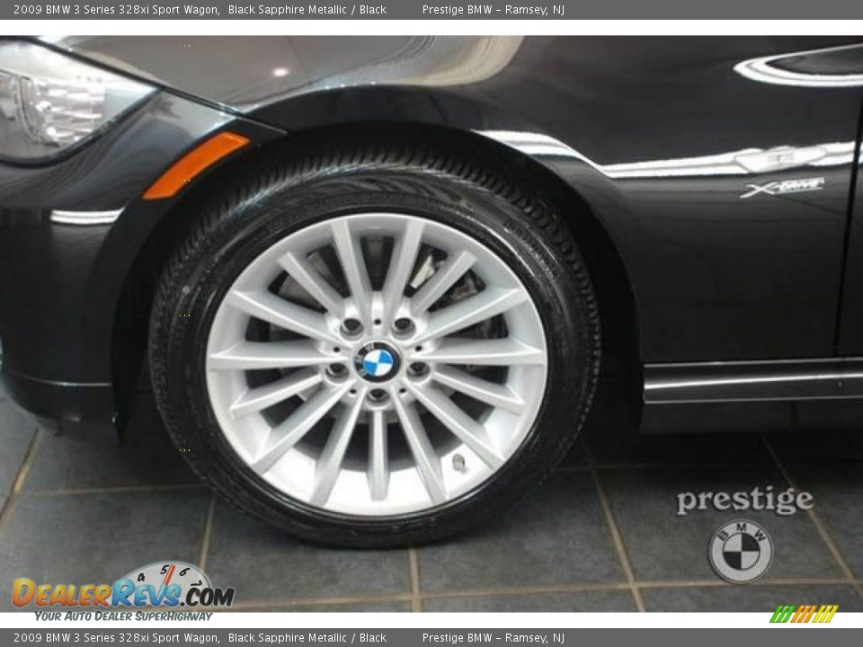 2009 BMW 3 Series 328xi Sport Wagon Black Sapphire Metallic / Black Photo #3