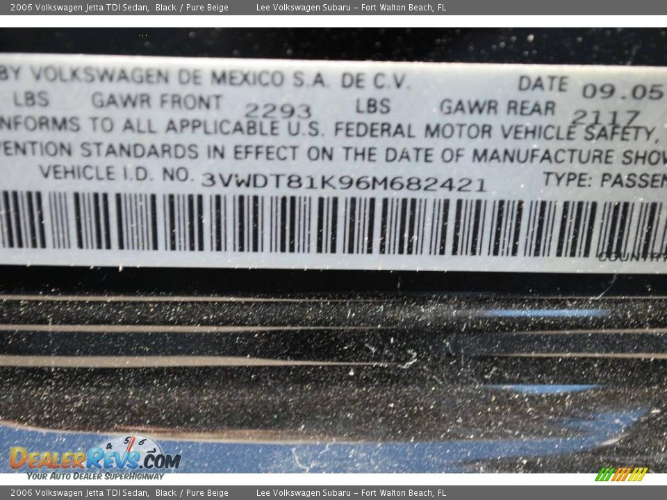 2006 Volkswagen Jetta TDI Sedan Black / Pure Beige Photo #31