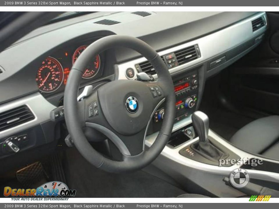2009 BMW 3 Series 328xi Sport Wagon Black Sapphire Metallic / Black Photo #7