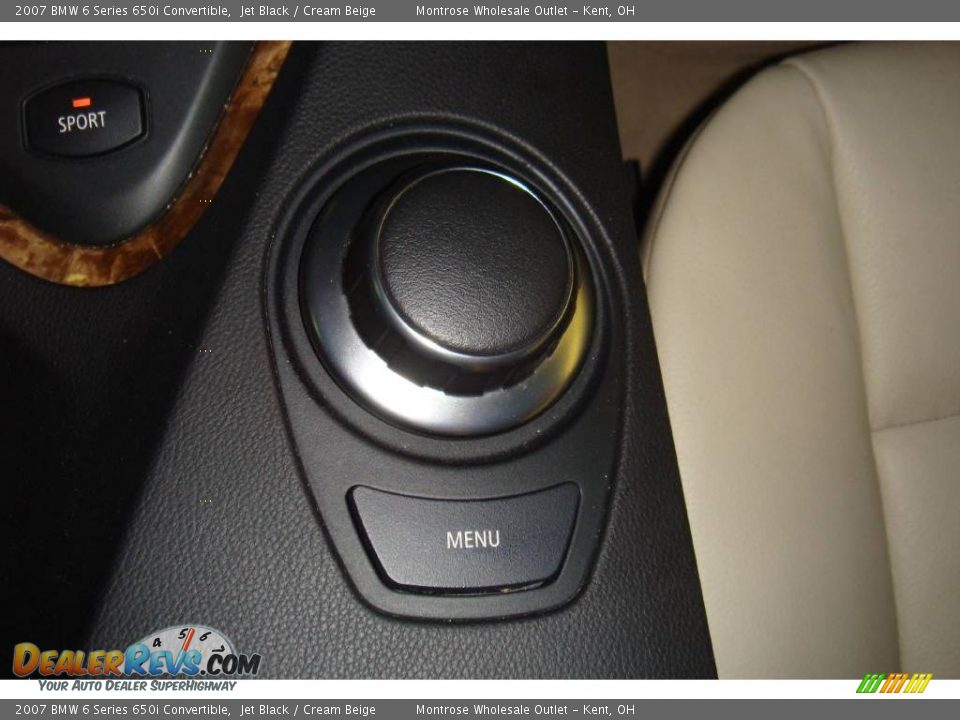 2007 BMW 6 Series 650i Convertible Jet Black / Cream Beige Photo #23