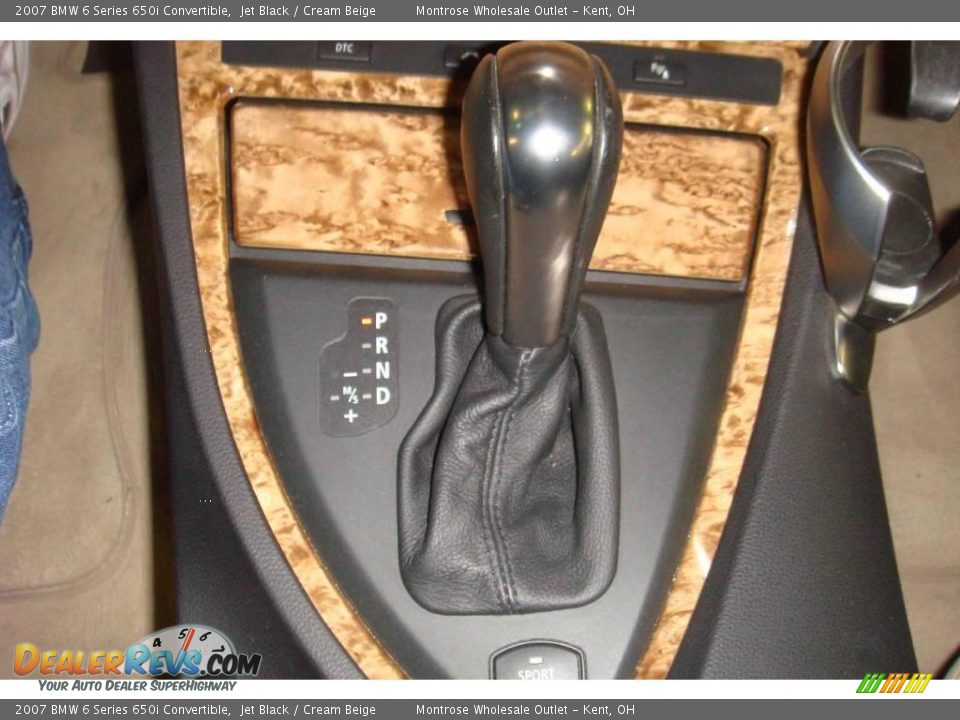 2007 BMW 6 Series 650i Convertible Jet Black / Cream Beige Photo #27