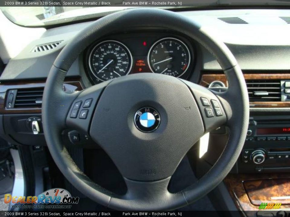 2009 BMW 3 Series 328i Sedan Space Grey Metallic / Black Photo #13
