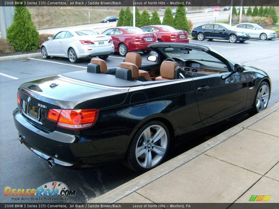 2008 BMW 3 Series 335i Convertible Jet Black / Saddle Brown/Black Photo #5