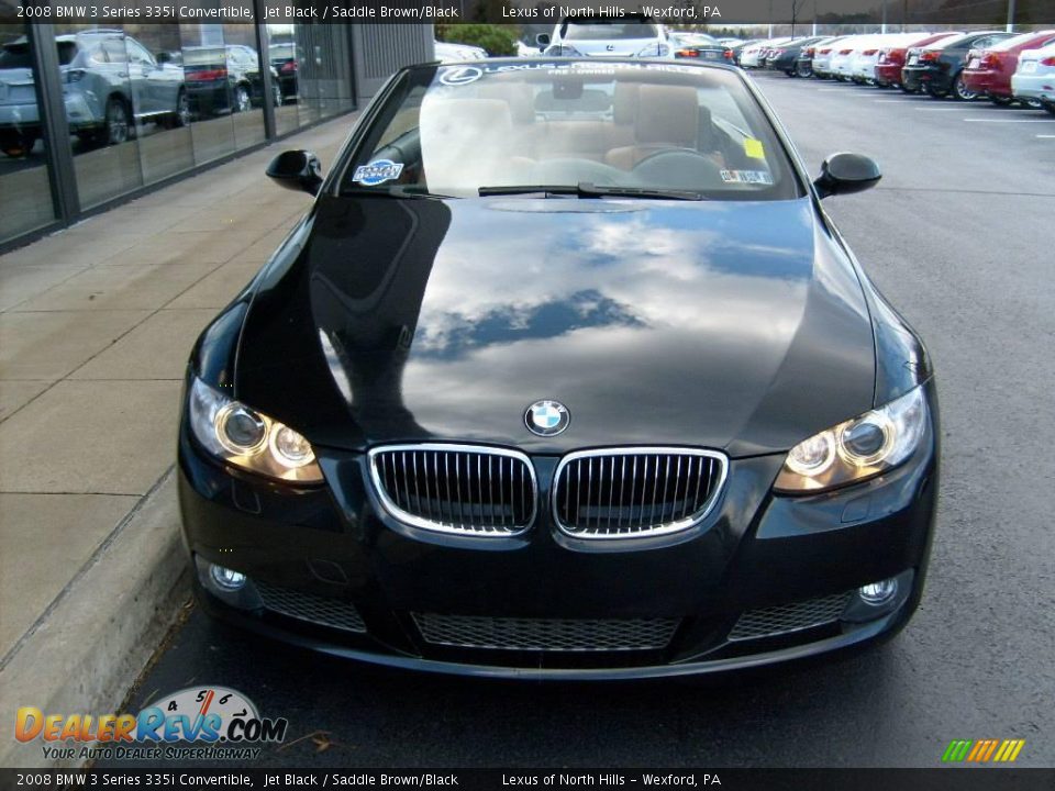 2008 BMW 3 Series 335i Convertible Jet Black / Saddle Brown/Black Photo #7