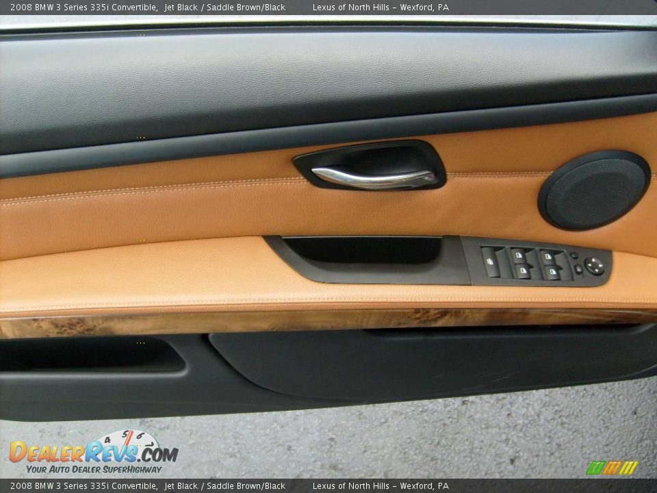 2008 BMW 3 Series 335i Convertible Jet Black / Saddle Brown/Black Photo #11