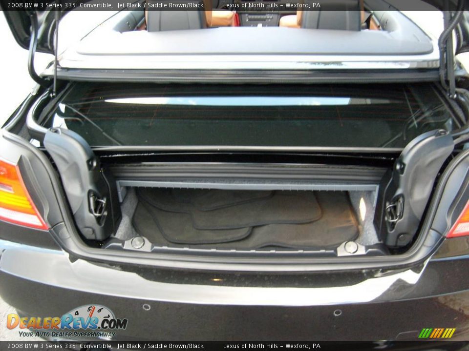 2008 BMW 3 Series 335i Convertible Jet Black / Saddle Brown/Black Photo #13