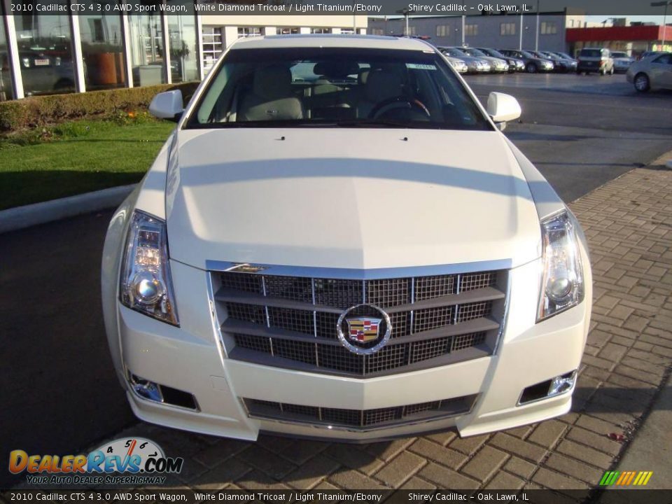 2010 Cadillac CTS 4 3.0 AWD Sport Wagon White Diamond Tricoat / Light Titanium/Ebony Photo #2