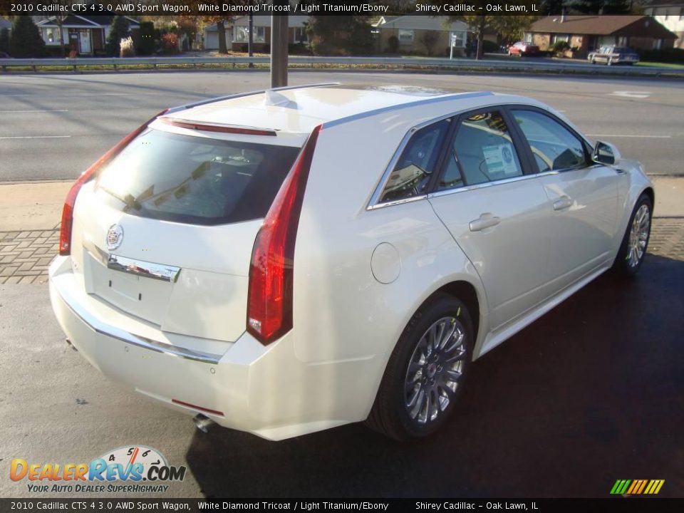 2010 Cadillac CTS 4 3.0 AWD Sport Wagon White Diamond Tricoat / Light Titanium/Ebony Photo #4