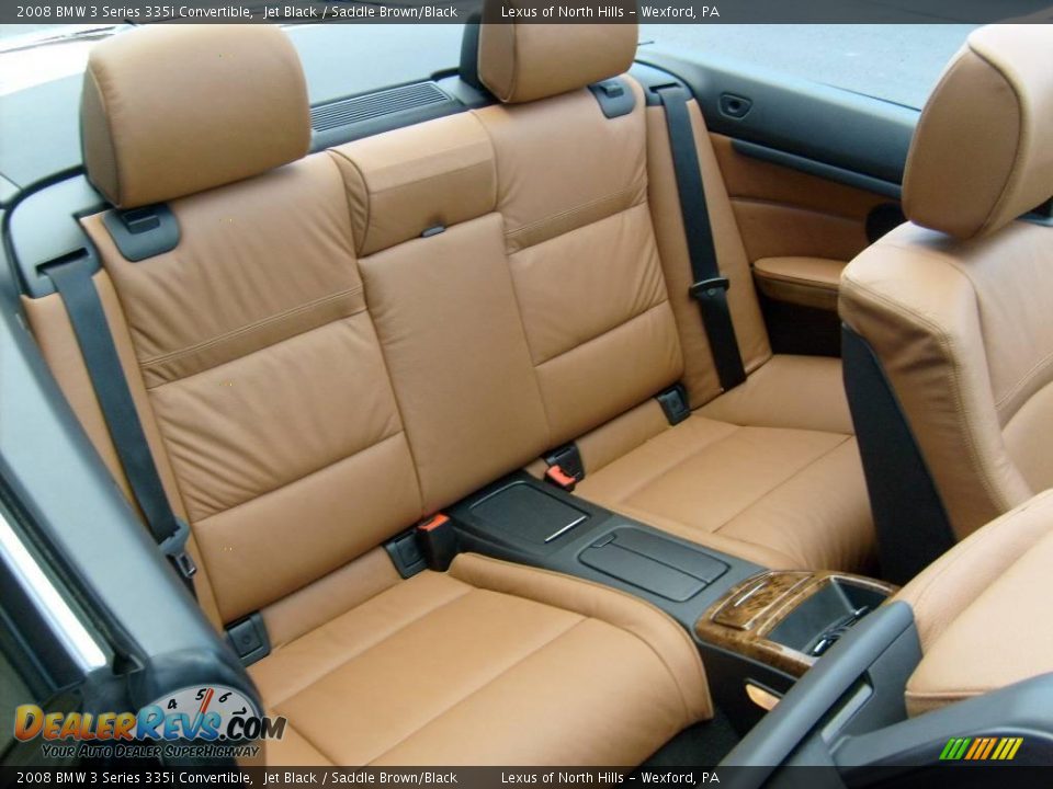 2008 BMW 3 Series 335i Convertible Jet Black / Saddle Brown/Black Photo #15
