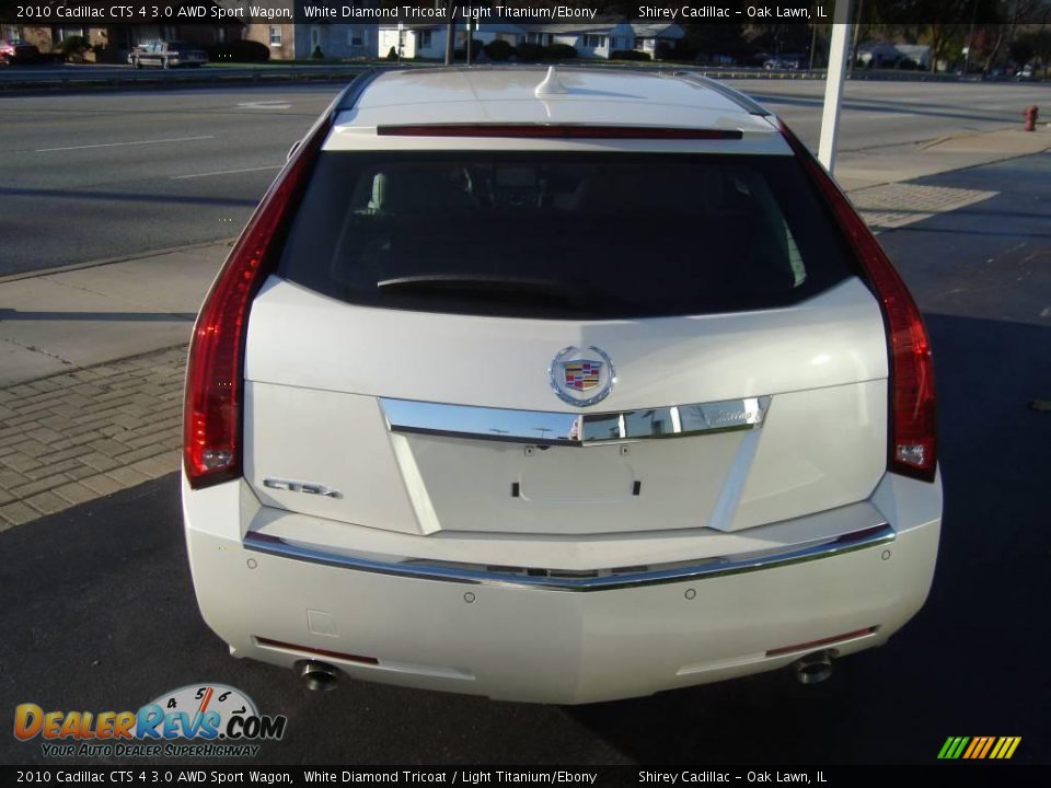 2010 Cadillac CTS 4 3.0 AWD Sport Wagon White Diamond Tricoat / Light Titanium/Ebony Photo #5