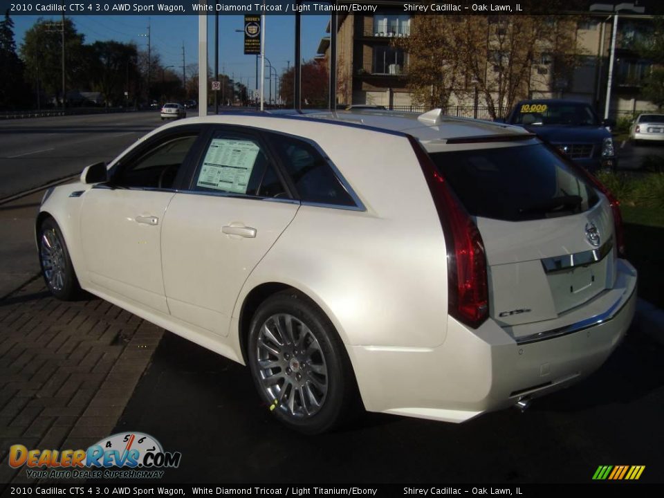 2010 Cadillac CTS 4 3.0 AWD Sport Wagon White Diamond Tricoat / Light Titanium/Ebony Photo #6