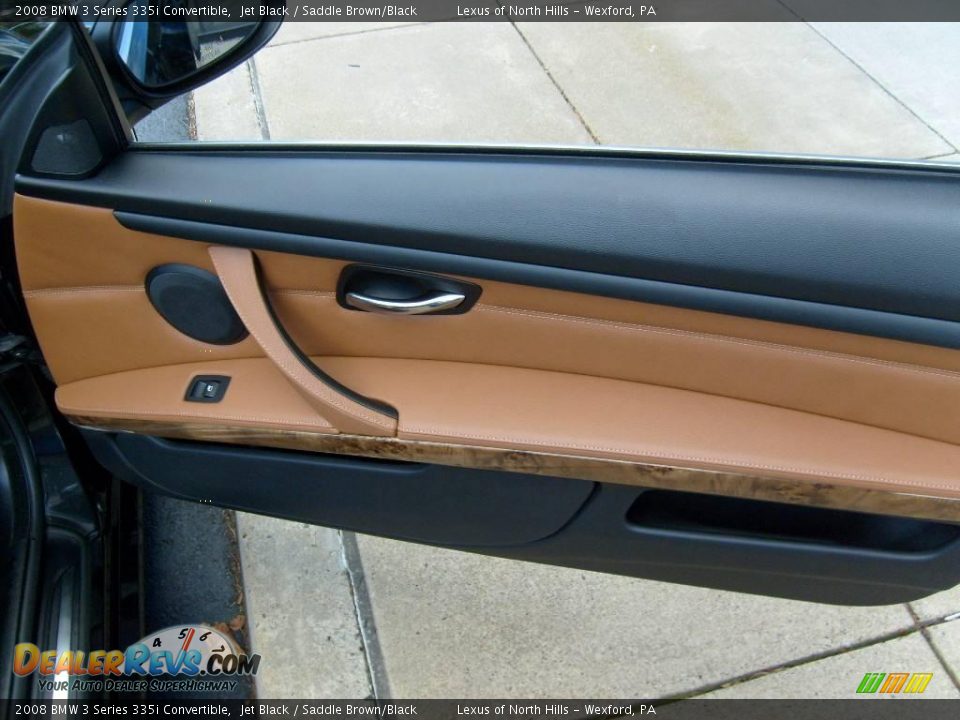 2008 BMW 3 Series 335i Convertible Jet Black / Saddle Brown/Black Photo #17